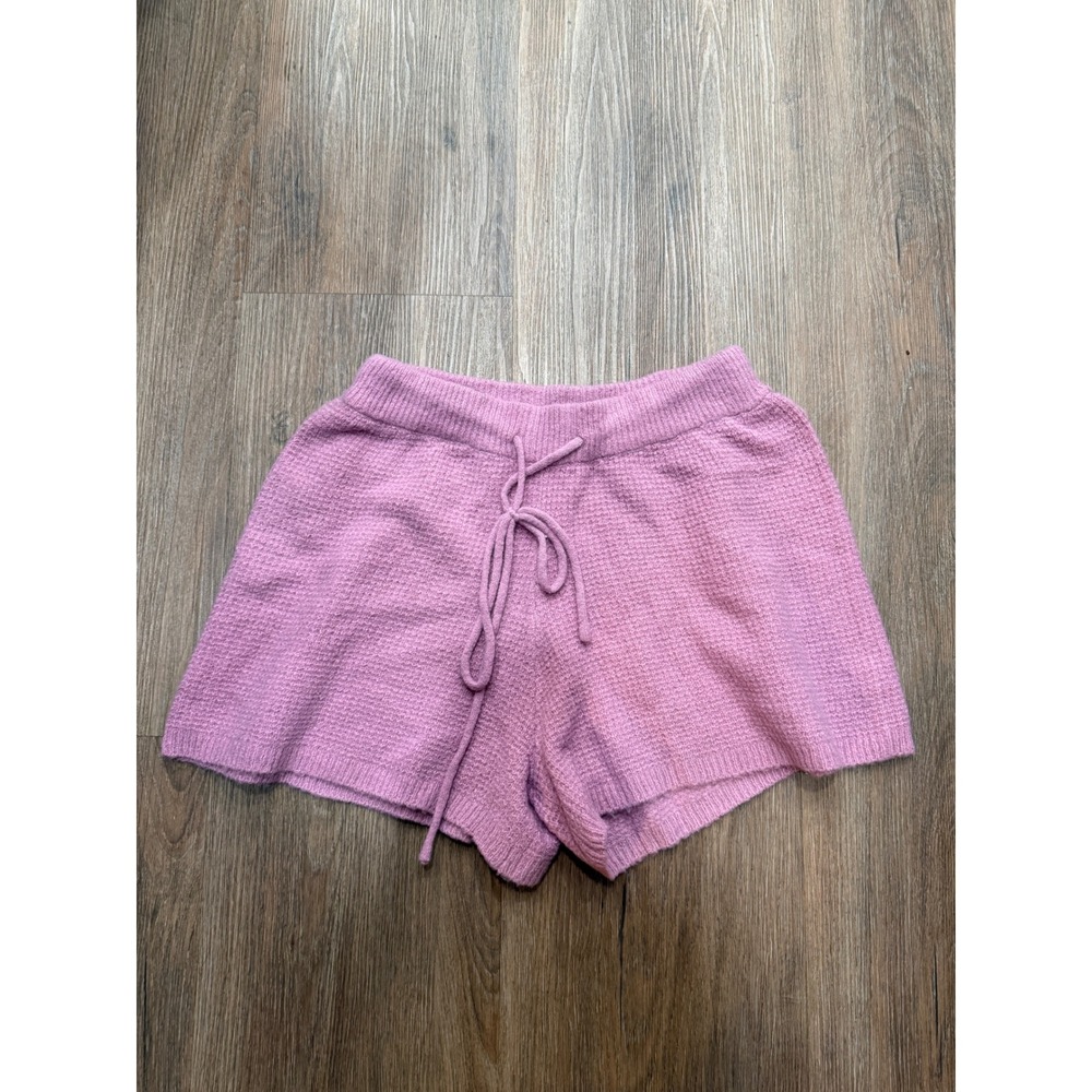 Saturday Sunday‎ Anthropologie Purple Knit Lounge Shorts Drawstring Small 2955